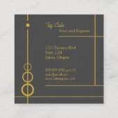 Elegant Professional Vierkante Visitekaartje (Achterkant)