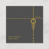 Elegant Professional Vierkante Visitekaartje (Voorkant)