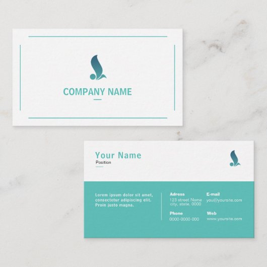 Elegant Professional Visitekaartje (Voorkant / Achterkant)