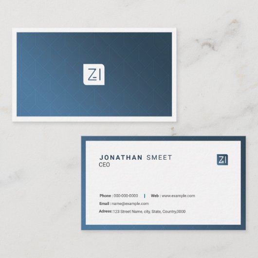 Elegant Professional Visitekaartje (Voorkant / Achterkant)