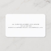 Elegant Professional Waterverf Visitekaartje (Achterkant)