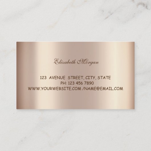 Elegant Professional, Whisk, Koken, Holografisch Visitekaartje (Achterkant)