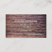 Elegant & Professional Wood Finish Visitekaartje (Achterkant)