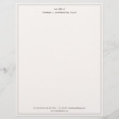 Elegant Professioneel Beige Letterhoofd Briefhoofd (Voorkant)
