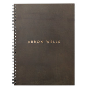 Elegant professioneel bruin notitieboek