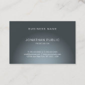 Elegant professioneel design Trendy Plain Modern Visitekaartje (Achterkant)