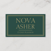 Elegant professioneel eenvoudig minimalistisch mon visitekaartje (Voorkant)