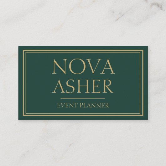 Elegant professioneel eenvoudig minimalistisch mon visitekaartje (Voorkant)