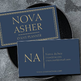 Elegant professioneel eenvoudig minimalistisch mon visitekaartje