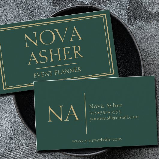 Elegant professioneel eenvoudig minimalistisch mon visitekaartje