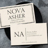 Elegant professioneel eenvoudig minimalistisch mon visitekaartje