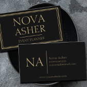 Elegant professioneel eenvoudig minimalistisch mon visitekaartje