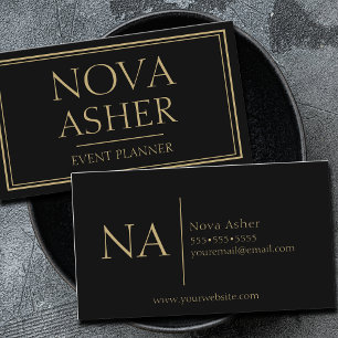 Elegant professioneel eenvoudig minimalistisch mon visitekaartje