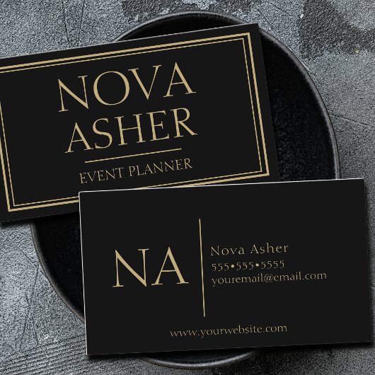 Elegant professioneel eenvoudig minimalistisch mon visitekaartje