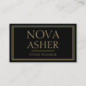 Elegant professioneel eenvoudig minimalistisch mon visitekaartje (Voorkant)