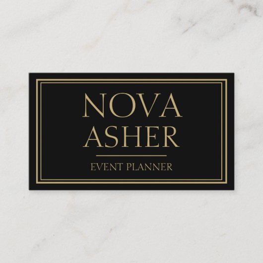 Elegant professioneel eenvoudig minimalistisch mon visitekaartje (Voorkant)