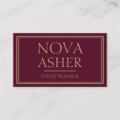 Elegant professioneel eenvoudig minimalistisch mon visitekaartje (Voorkant)