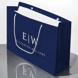 Elegant Professioneel Eenvoudig Monogram Minimalis Groot Cadeauzakje