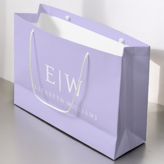 Elegant Professioneel Eenvoudig Monogram Minimalis Groot Cadeauzakje