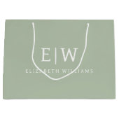 Elegant Professioneel Eenvoudig Monogram Minimalis Groot Cadeauzakje (Voorkant)