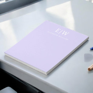 Elegant Professioneel Eenvoudig Monogram Minimalis Notitieblok