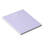 Elegant Professioneel Eenvoudig Monogram Minimalis Notitieblok (Schuin)