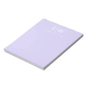 Elegant Professioneel Eenvoudig Monogram Minimalis Notitieblok (Linkerzijde)