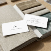 Elegant Professioneel Eenvoudig Monogram Minimalis Visitekaartje