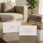 Elegant Professioneel Eenvoudig Monogram Minimalis Visitekaartje