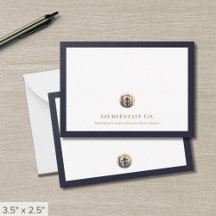 Elegant Professioneel Goud Logo Note Kaart