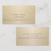 Elegant, Professioneel, Gouden Confetti Visitekaartje (Voorkant / Achterkant)