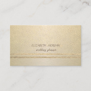 Elegant, Professioneel, Gouden Confetti Visitekaartje
