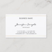 Elegant professioneel handgeschreven script visitekaartje (Achterkant)