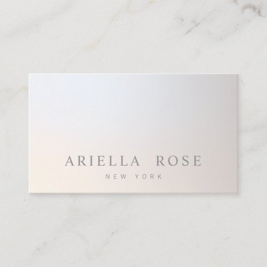 Elegant professioneel lichtgevend verloop visitekaartje (Voorkant)