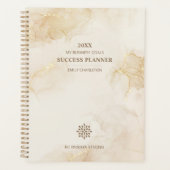 Elegant Professioneel Logo Goud Beige | Zakelijk Planner (Voorkant)