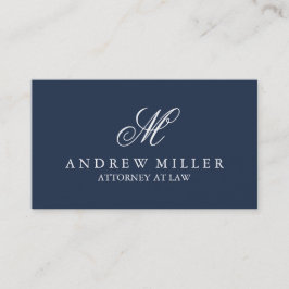 Elegant professioneel marinemonogram visitekaartje