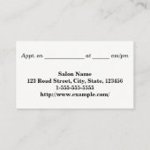 Elegant & professioneel, met drievoudige lijn gren afsprakenkaartje (Achterkant)