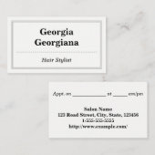 Elegant & professioneel, met drievoudige lijn gren afsprakenkaartje (Voorkant / Achterkant)