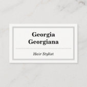 Elegant & professioneel, met drievoudige lijn gren afsprakenkaartje (Voorkant)