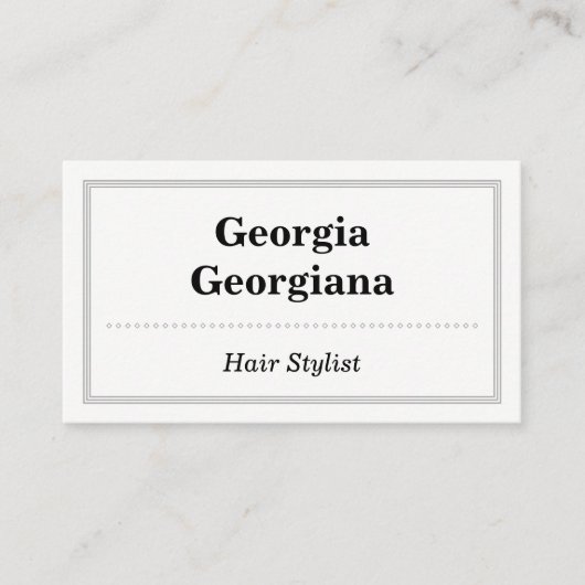 Elegant & professioneel, met drievoudige lijn gren afsprakenkaartje (Voorkant)