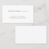 Elegant Professioneel Minimalistisch Modern Design Visitekaartje (Voorkant / Achterkant)