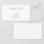 Elegant professioneel minimalistisch modern slim visitekaartje (Voorkant / Achterkant)