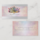 Elegant Professioneel Modern, Bokeh Lotus Visitekaartje (Voorkant / Achterkant)