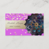 Elegant Professioneel, Modern, Confetti, Mandala Visitekaartje (Voorkant)