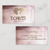 Elegant Professioneel Modern, Donuts, Bakkerij Visitekaartje (Voorkant / Achterkant)