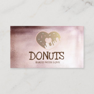 Elegant Professioneel Modern, Donuts, Bakkerij Visitekaartje