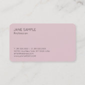 Elegant professioneel modern, eenvoudig ontwerp visitekaartje (Achterkant)