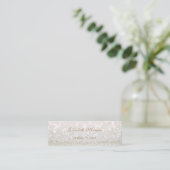 Elegant Professioneel Modern Glitterend Mini Visitekaartje (Staand voorkant)