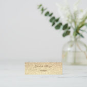 Elegant Professioneel Modern Glitterend Mini Visitekaartje (Staand voorkant)