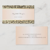 Elegant Professioneel Modern,  Goud Glitter Visitekaartje (Voorkant / Achterkant)